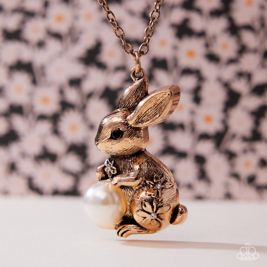 Paparazzi Easter Bunny - Gold Necklace