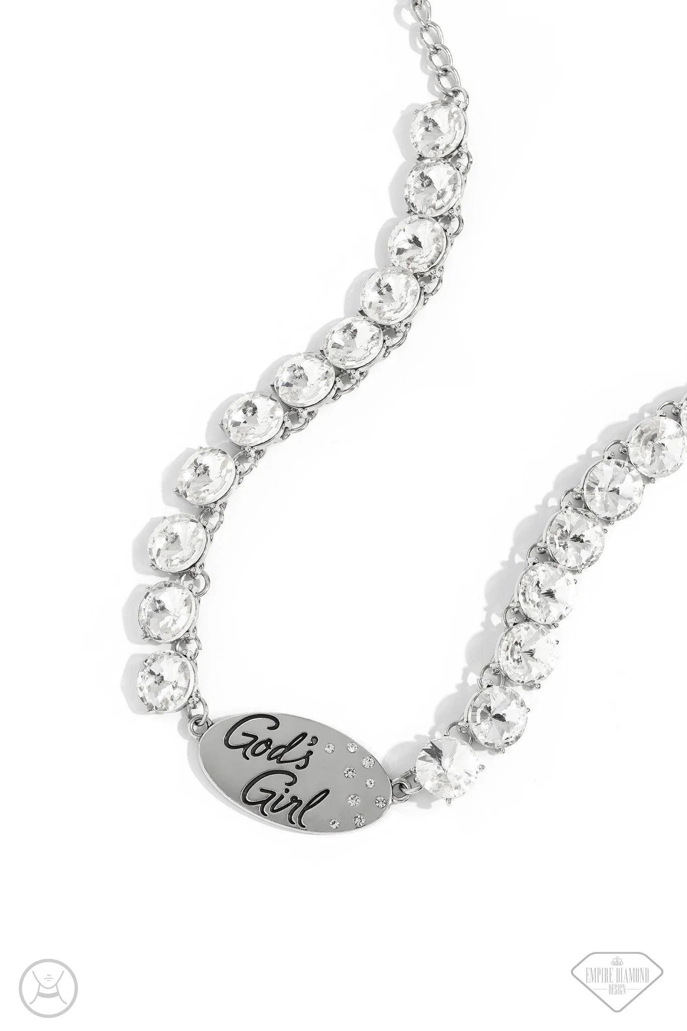 Paparazzi God's Girl - White Choker Necklace