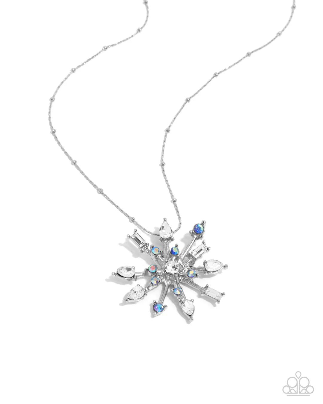 Paparazzi Star Of Bethlehem - Blue Star Snowflake Necklace