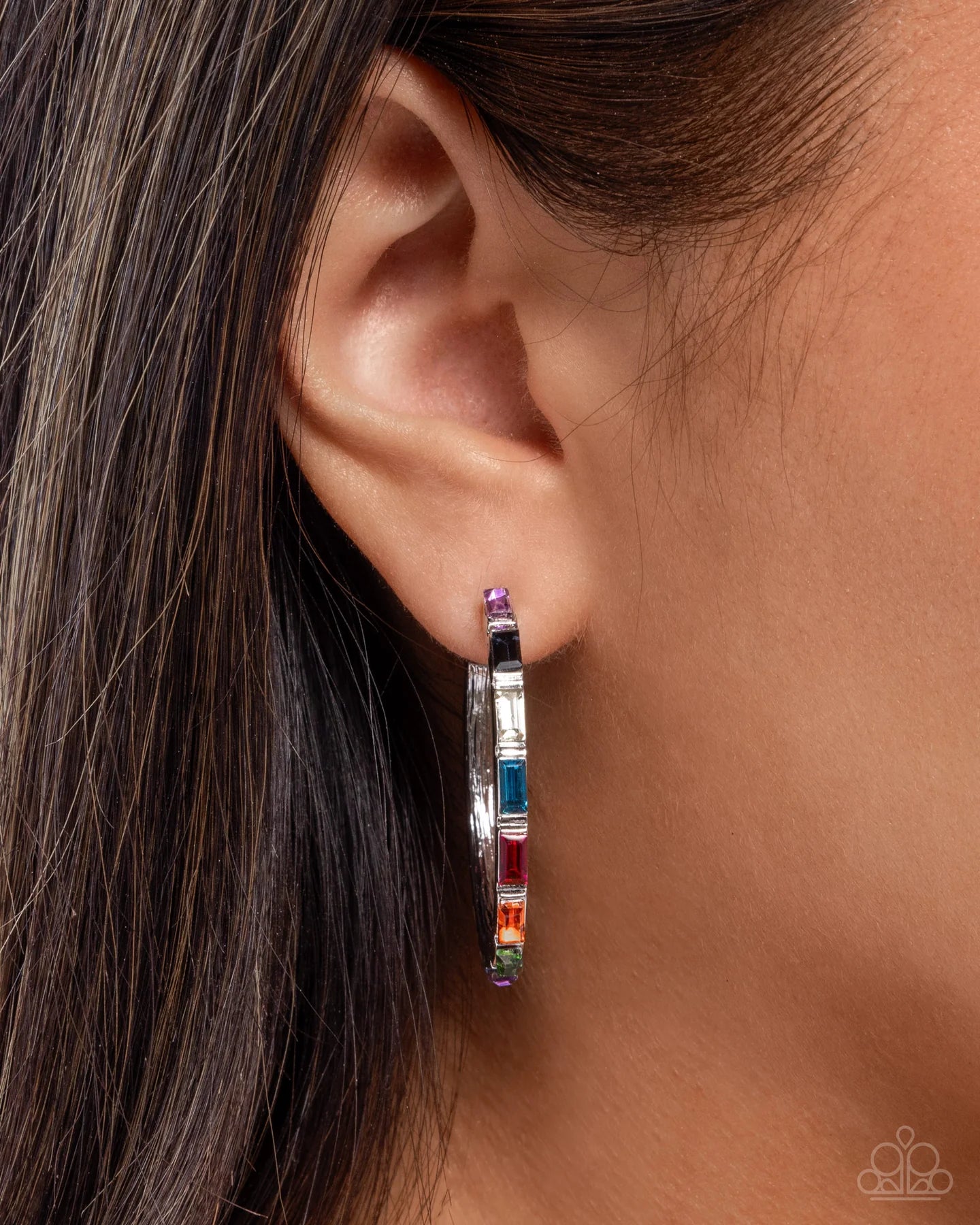 Paparazzi Carnival Chic - Multicolored Hoop Earrings