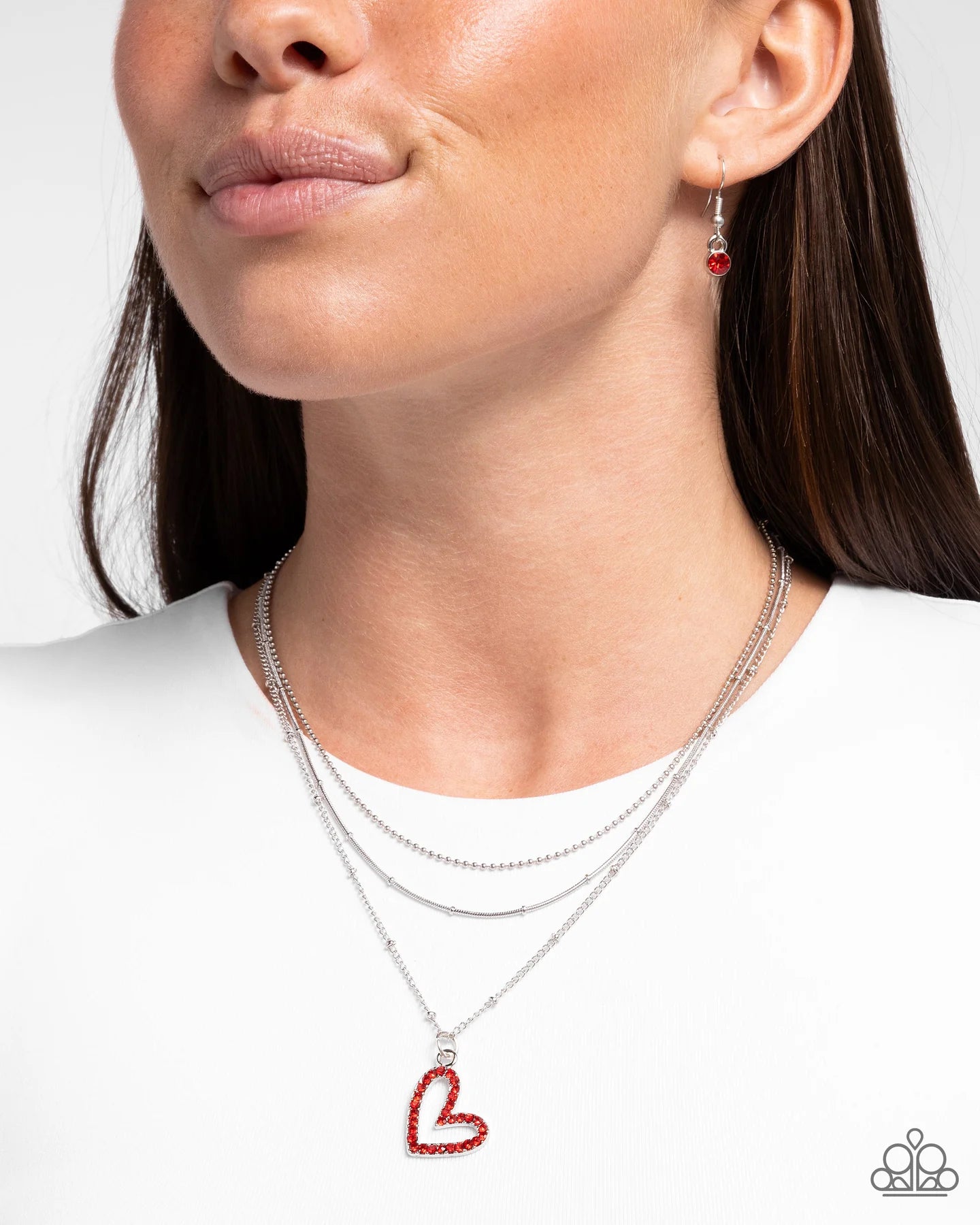 Paparazzi Valentine's Day Decadence - Red Heart Necklace