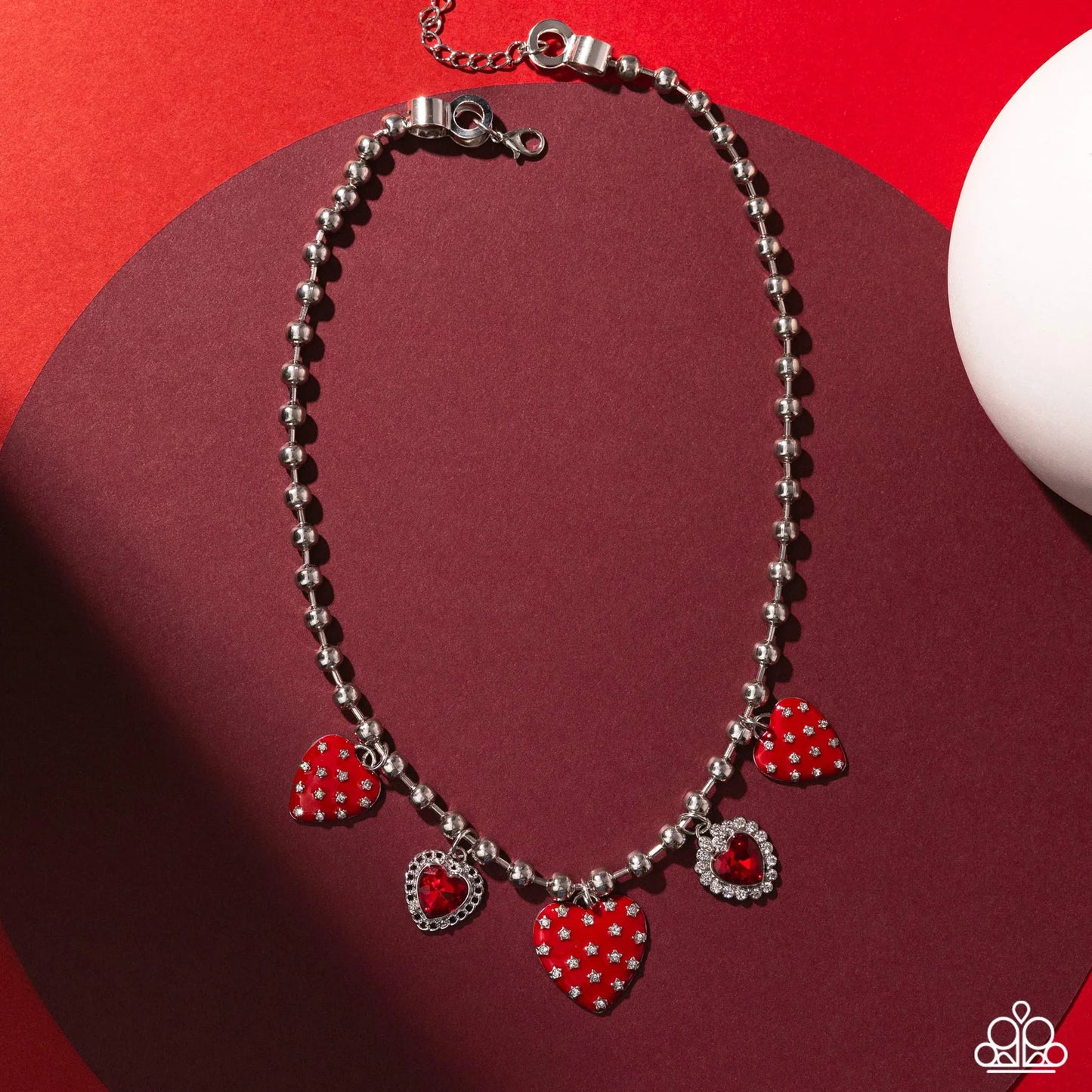 Paparazzi Mutual Affection - Red Heart Necklace