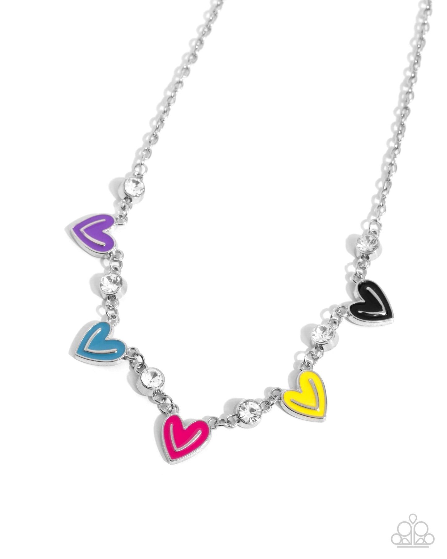 Paparazzi Friendly Fringe and Friendly Finale - Multi Heart 2 Piece Set
