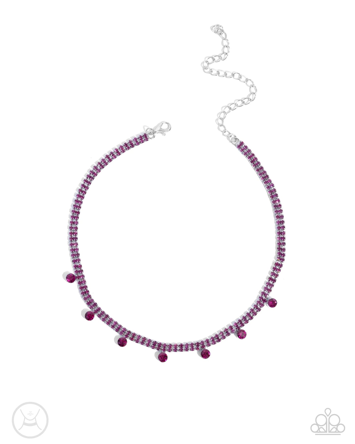 Paparazzi Breathtaking Backdrop - Pink Choker Necklace