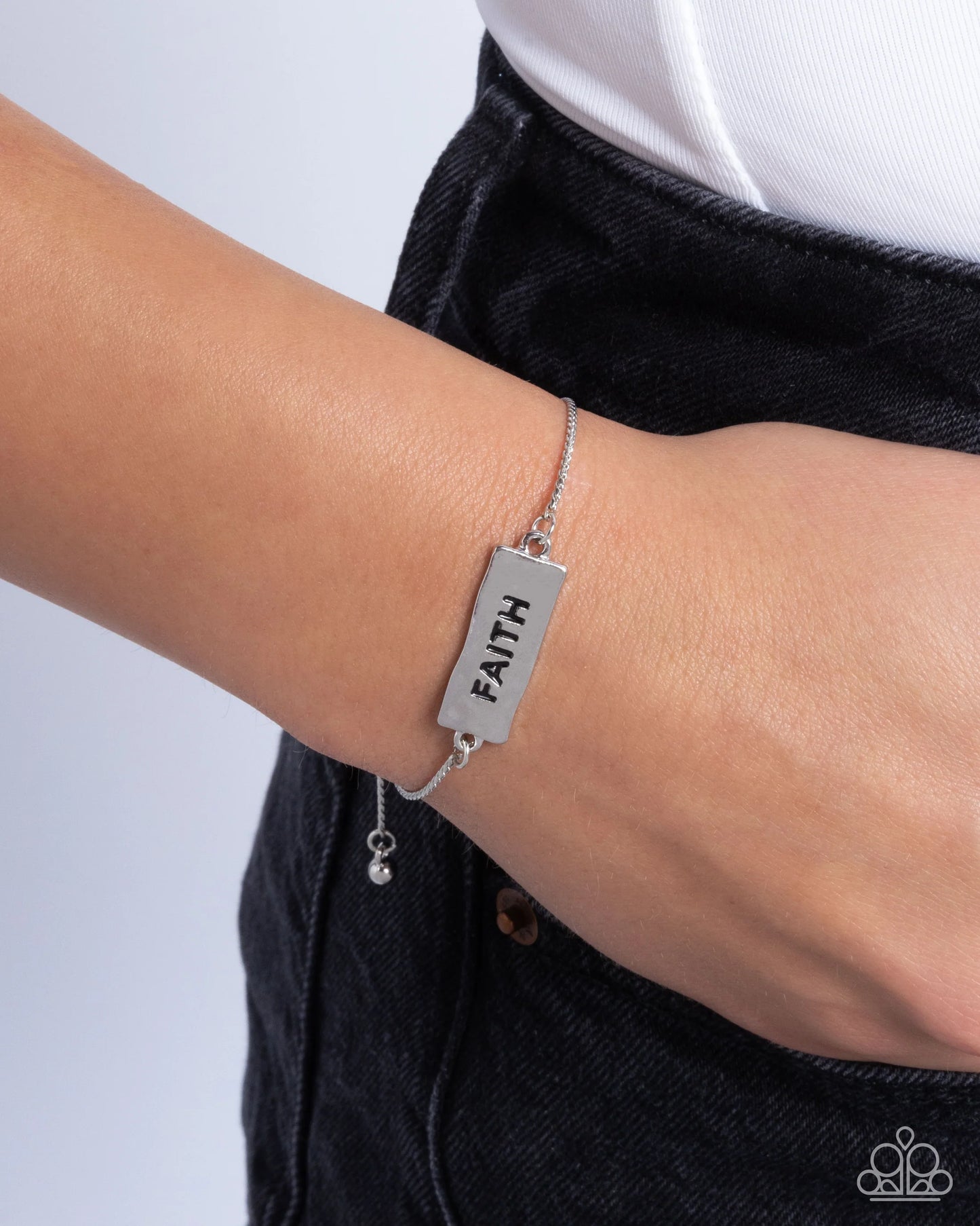 Paparazzi Confession Of Faith - Silver Bracelet