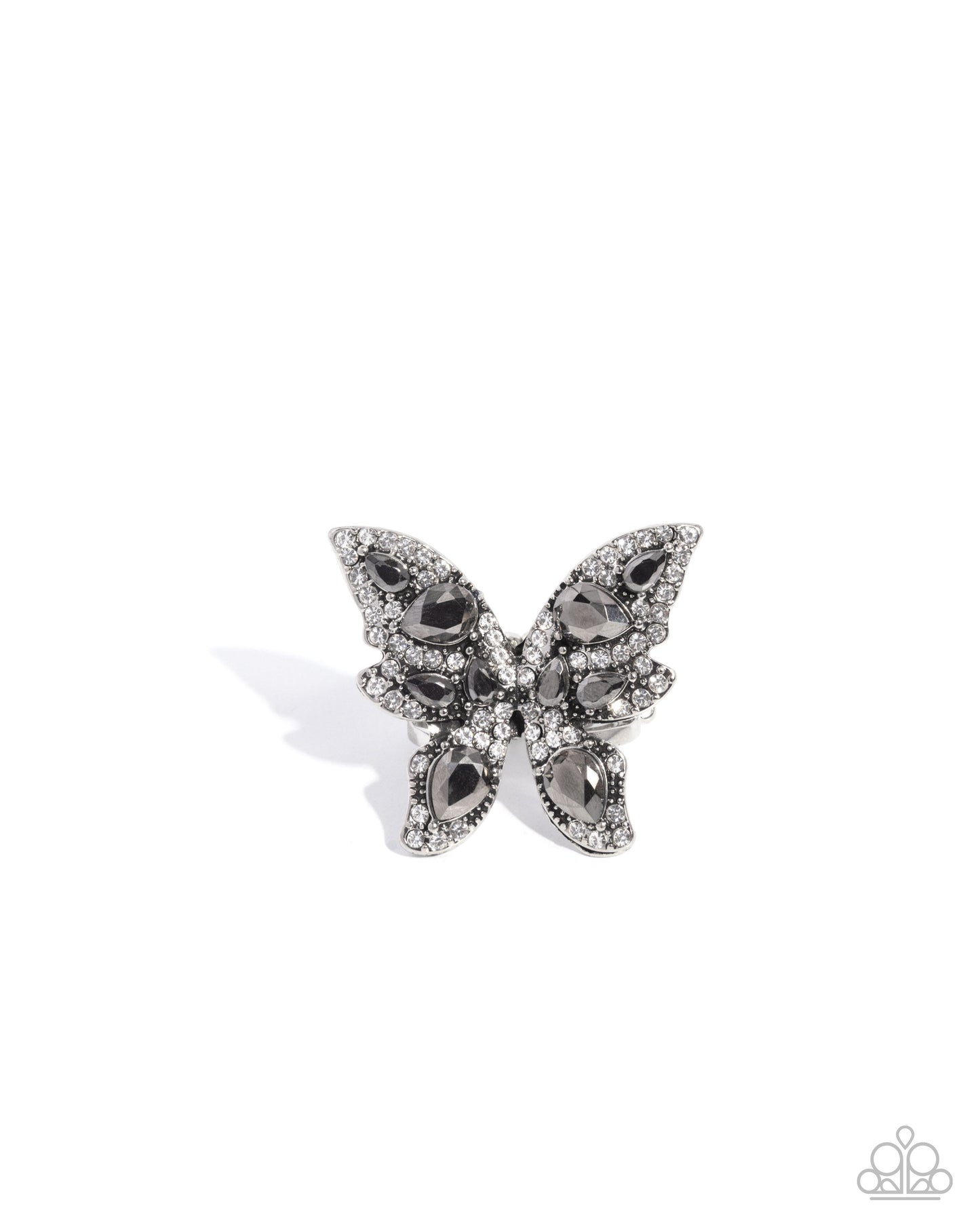 Paparazzi Fluttering Feeling - Silver Butterfly Ring