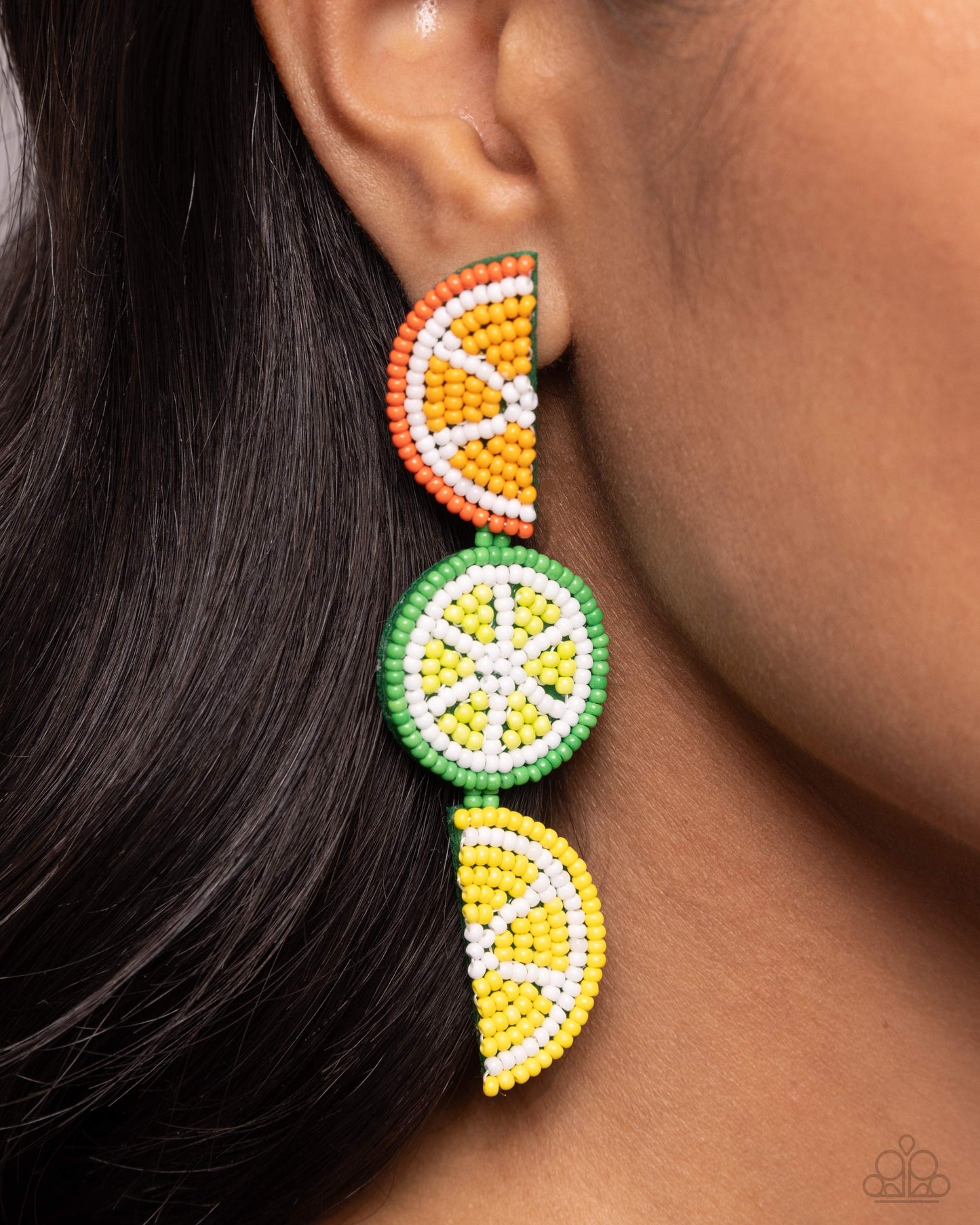 Paparazzi Fresh Fruit - Multi Seedbead Post Earrings