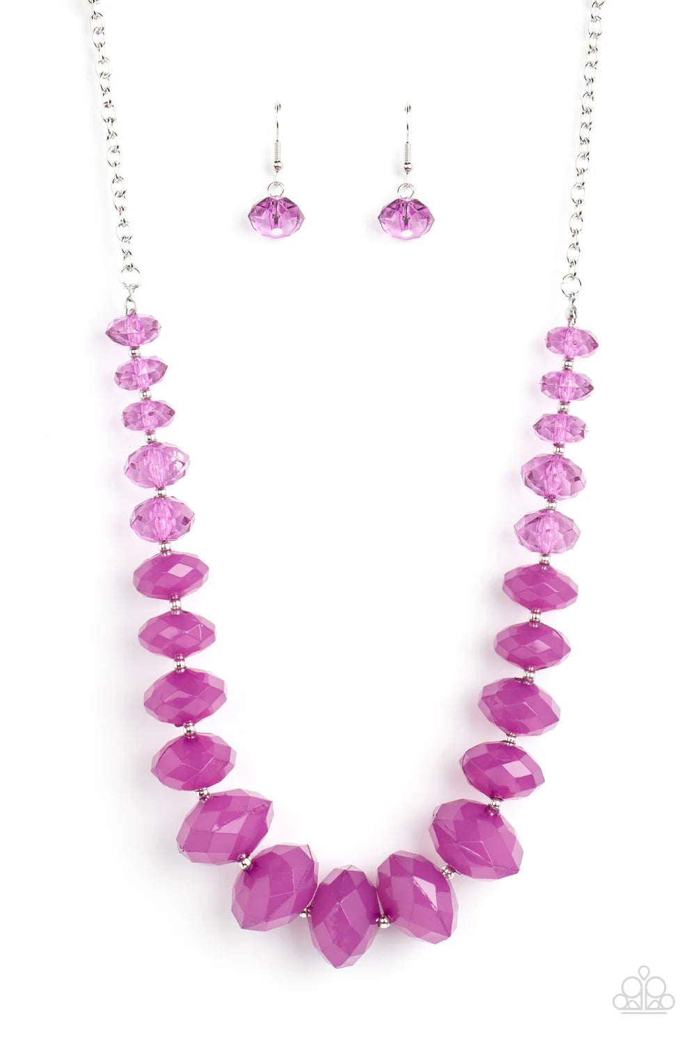 Paparazzi Happy Glow Lucky - Purple Necklace