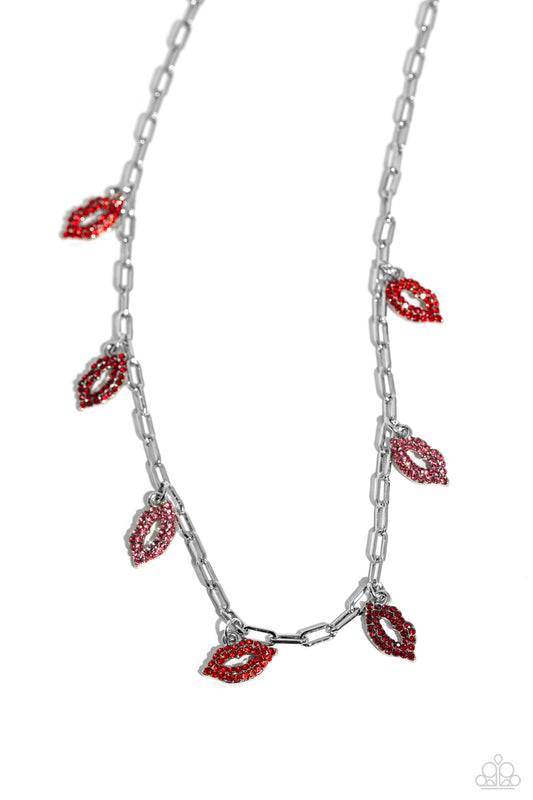 Paparazzi KISS the Mark - Red Necklace