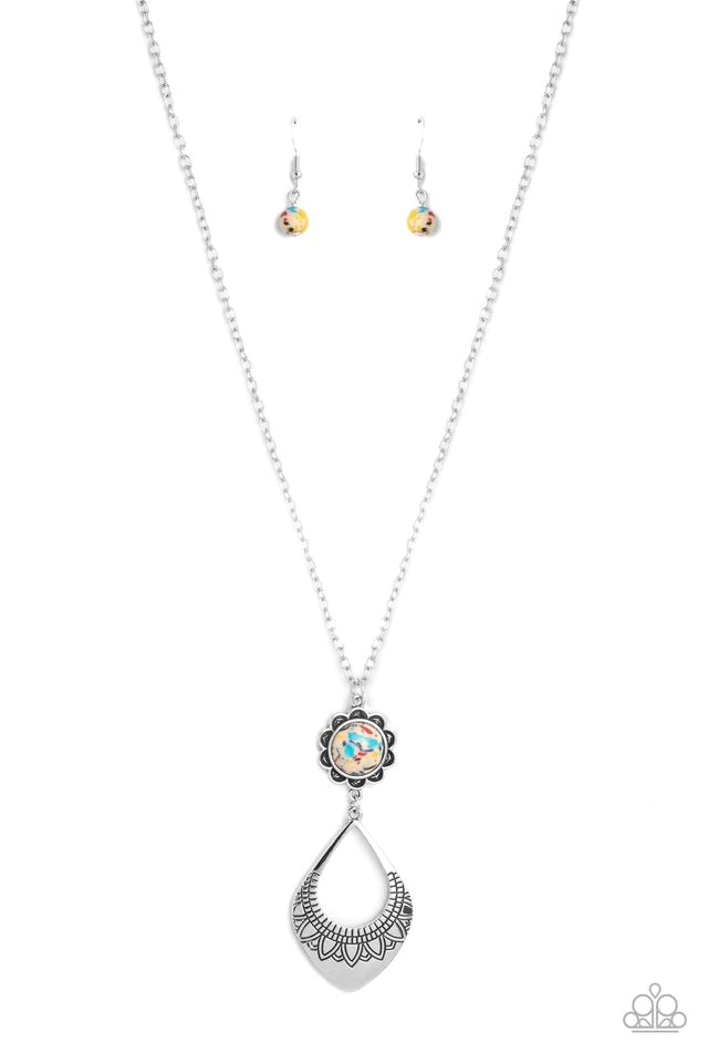 Paparazzi Stone TOLL - Yellow Multi Necklace