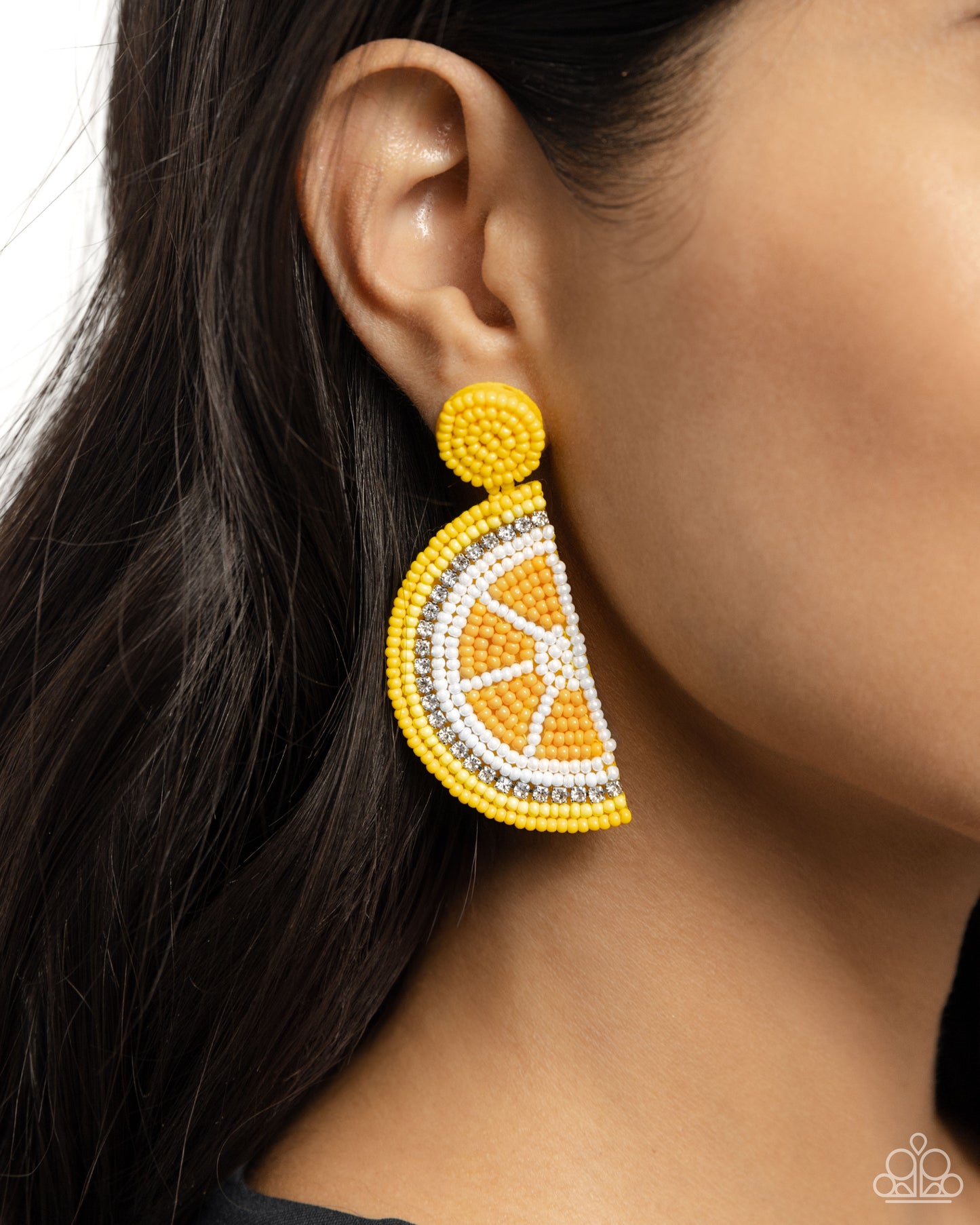 Paparazzi Lemon Leader - Yellow Seed Bead Earrings