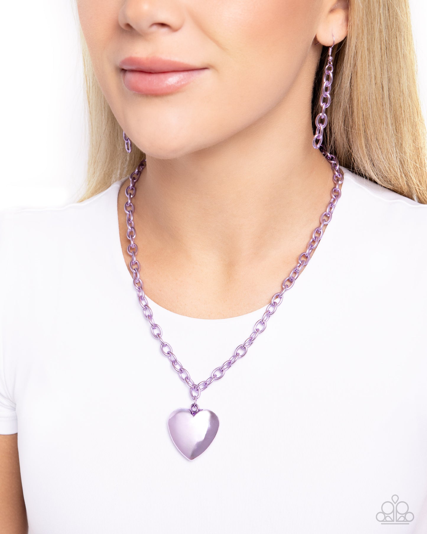 Paparazzi loving Luxury - Purple Heart Necklace