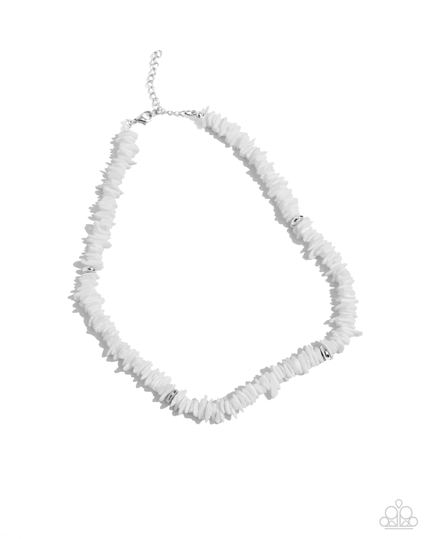 Paparazzi - On A Shell-ular Level - White Men's Urban Puka Necklace
