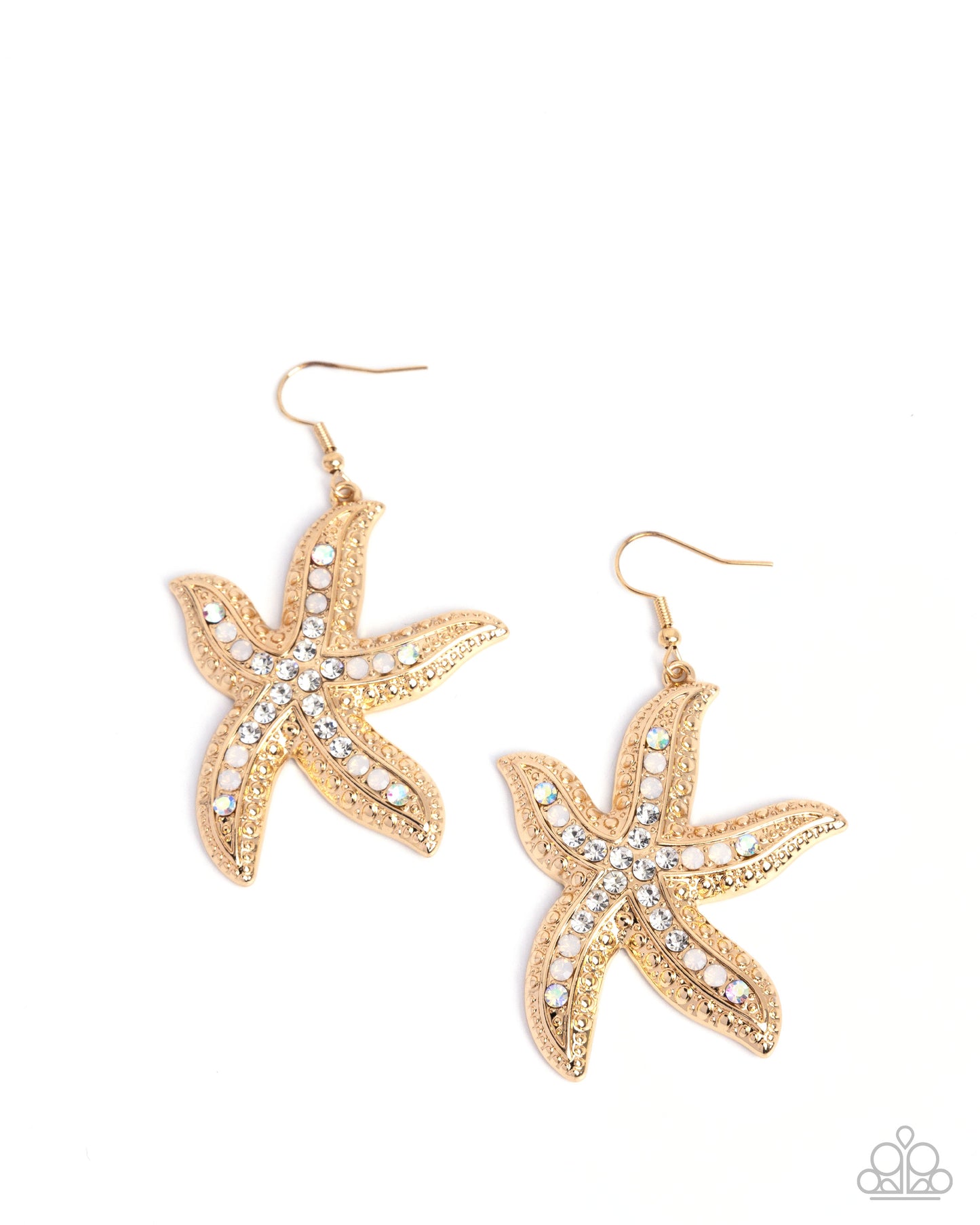 Paparazzi Seize The Starfish - Gold Earrings