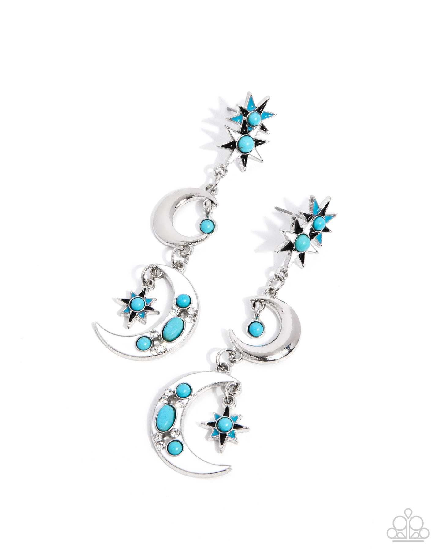 Paparazzi Stellar Serendipity - Blue Moon Star Post Earrings