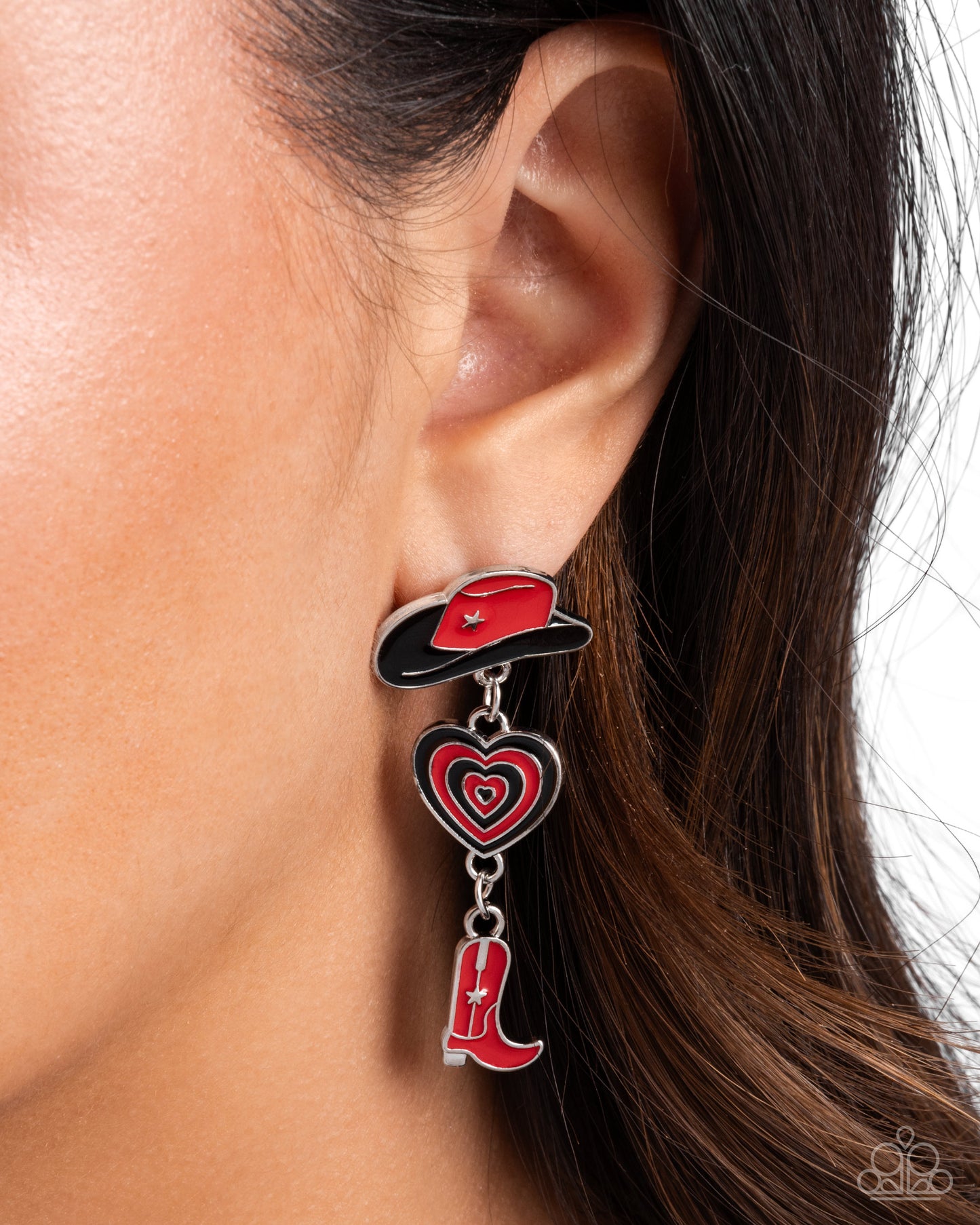 Paparazzi Swing Dance Delight - Multi Red Earrings