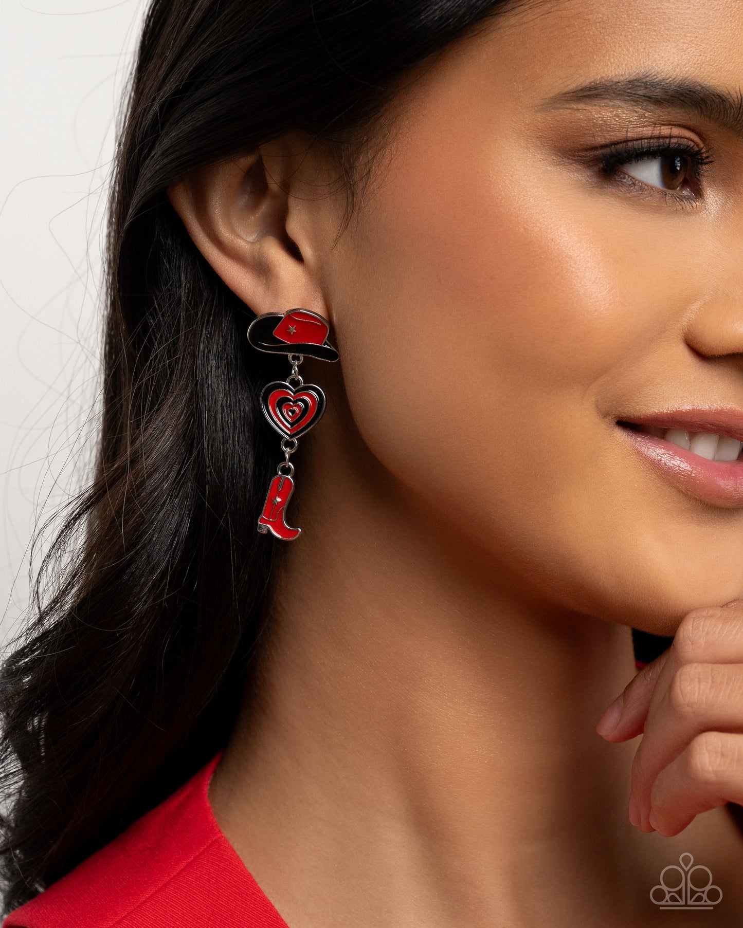 Paparazzi Swing Dance Delight - Multi Red Earrings