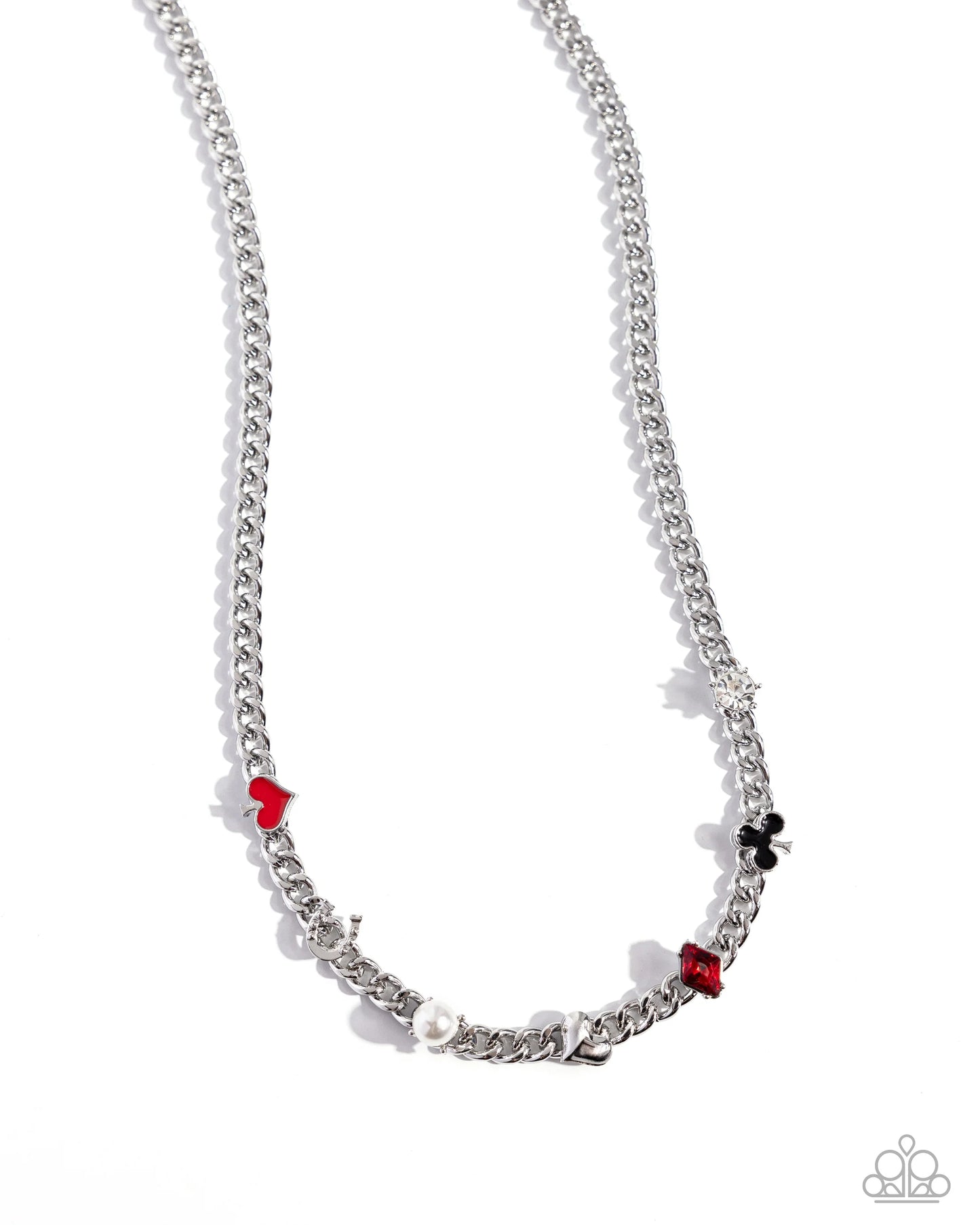 Paparazzi Vegas Vault - Red Black Necklace