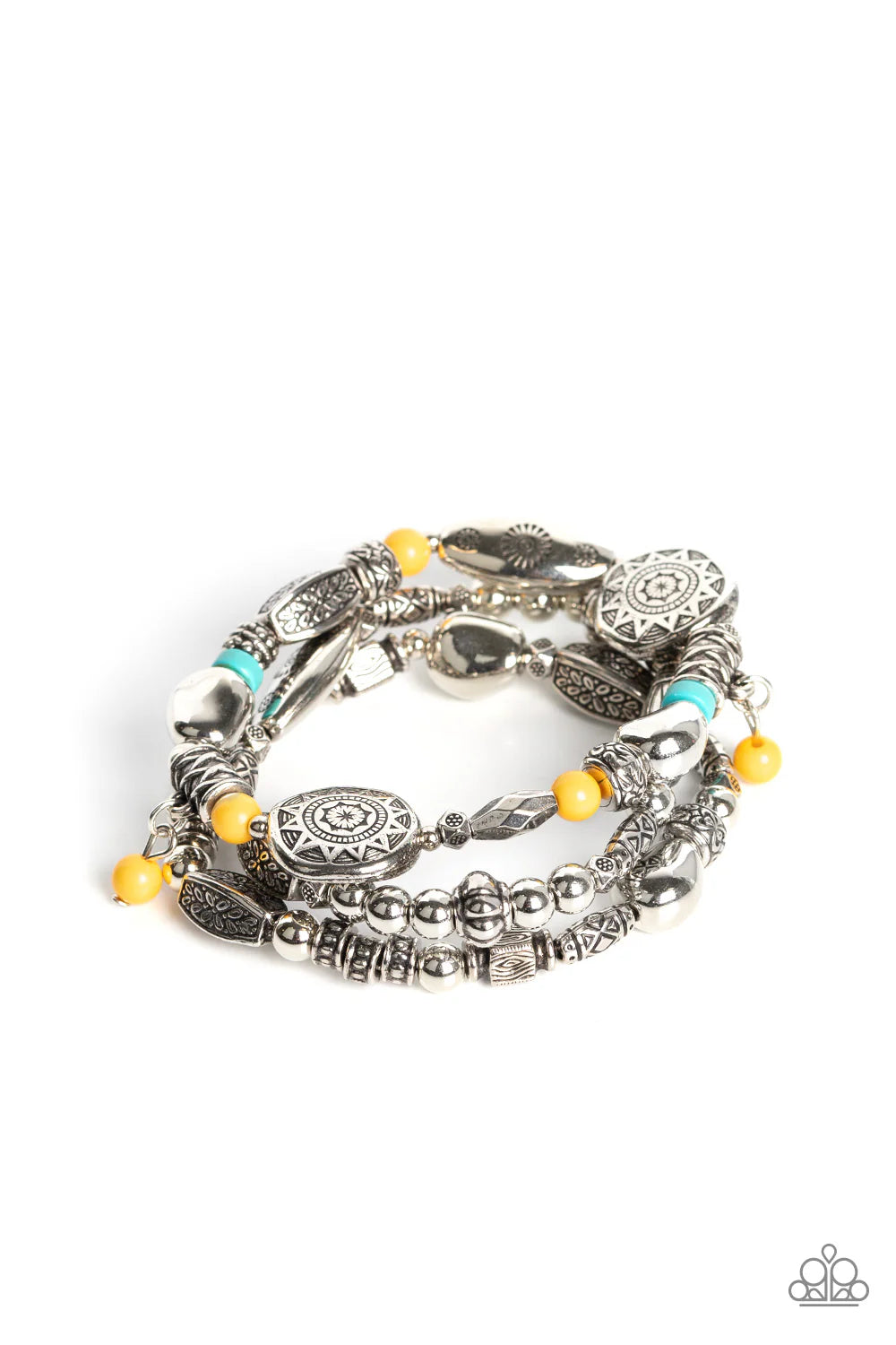 Paparazzi Western Quest - Yellow Bracelet
