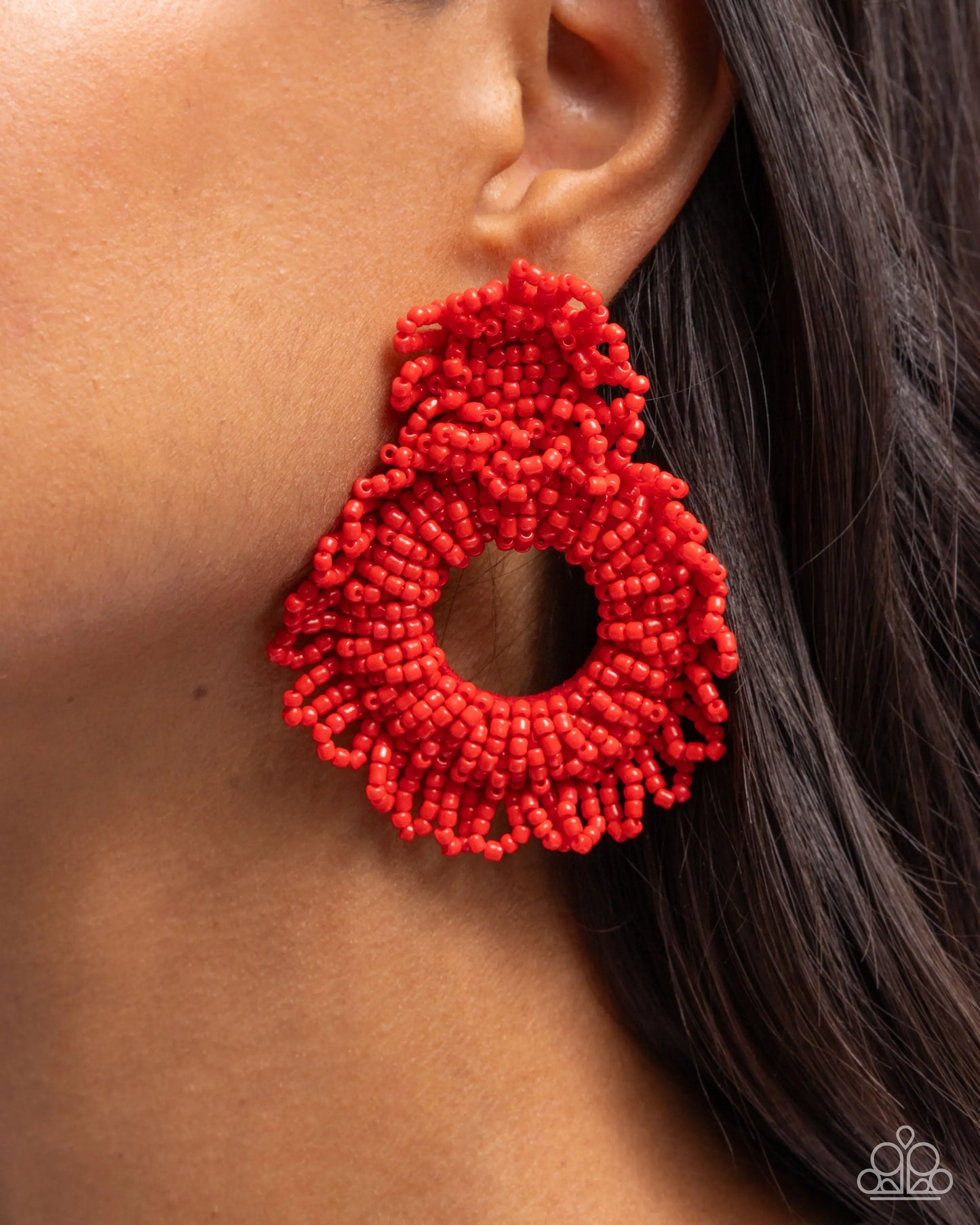 Paparazzi Explosive Energy - Red Post Earrings