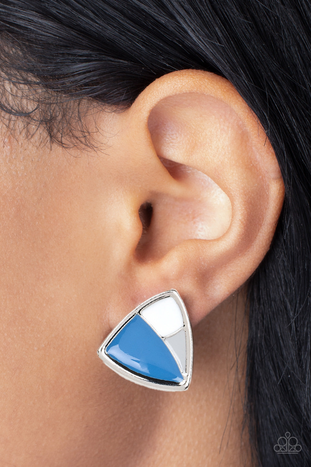 Paparazzi Kaleidoscopic Collision - Blue Earrings