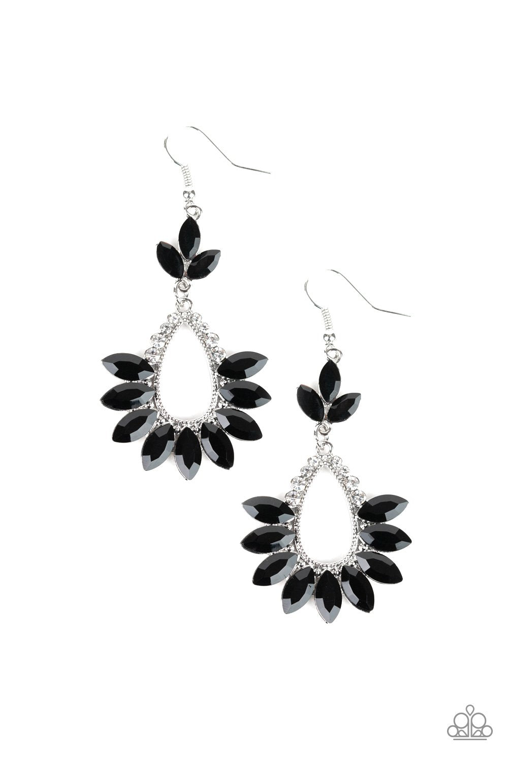 Paparazzi Extra Exquisite - Black Earrings