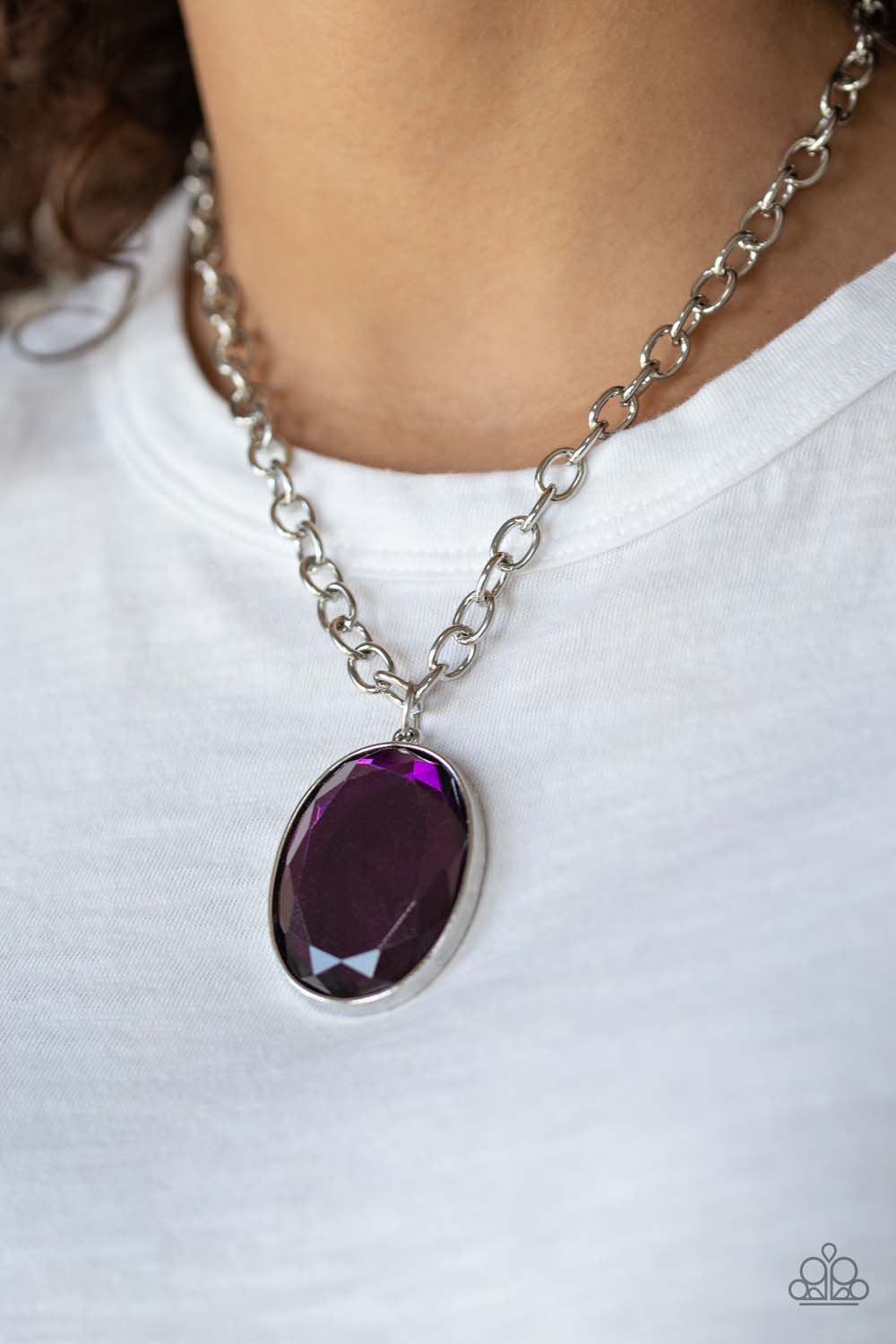 Paparazzi Light As Heir - Purple Necklace