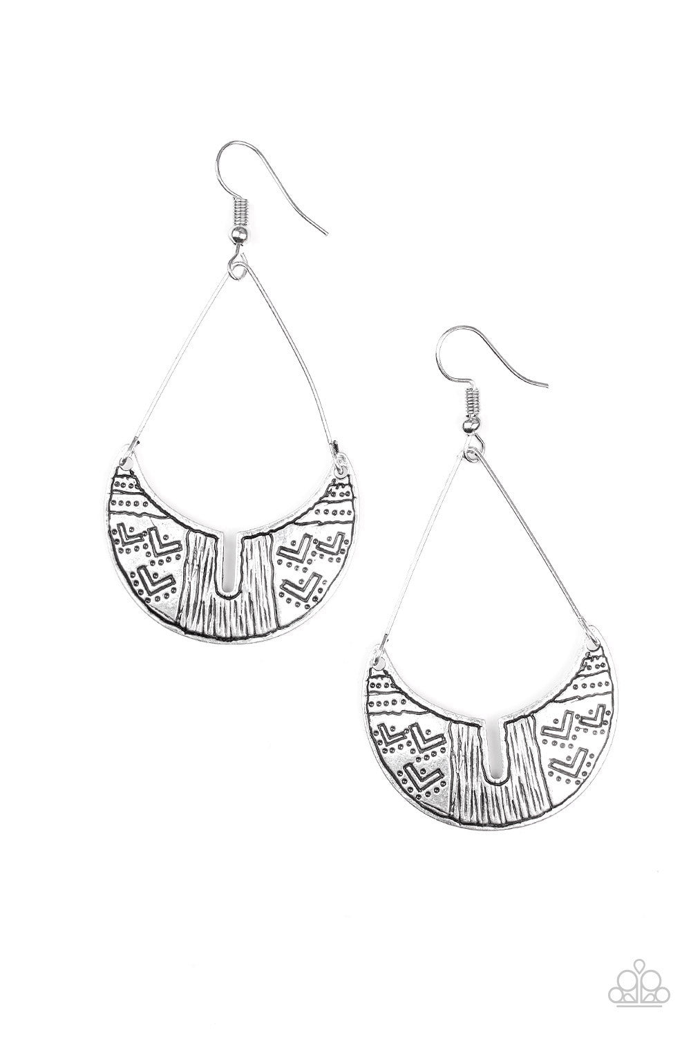 Paparazzi Trading Post Trending - Silver Earrings