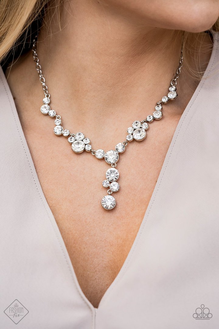 Paparazzi Inner Light - White Necklace
