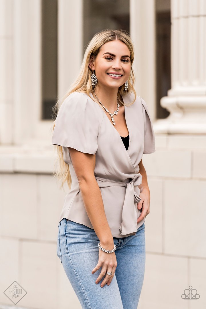 Paparazzi Inner Light - White Necklace