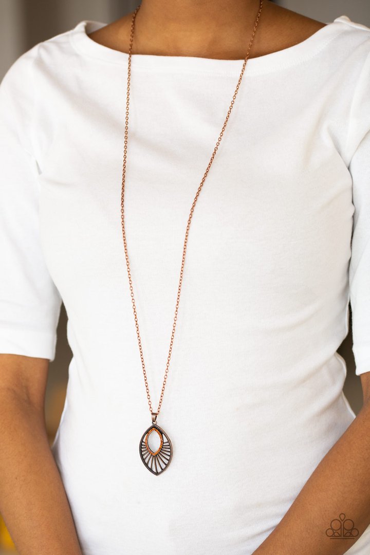 Paparazzi Court Couture - Copper Necklace