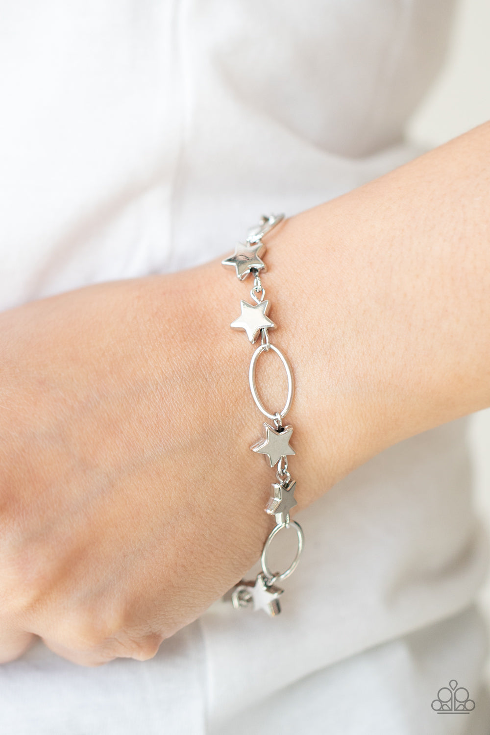 Paparazzi Stars and Sparks - Silver Bracelet