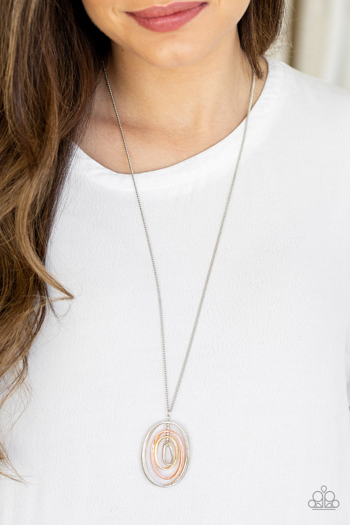 Paparazzi Classic Convergence - Silver Multi Necklace