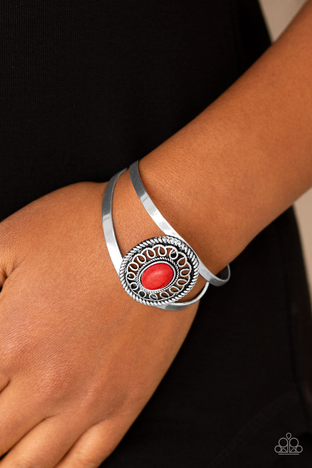 Paparazzi Deep In The TUMBLEWEEDS - Red Bracelet