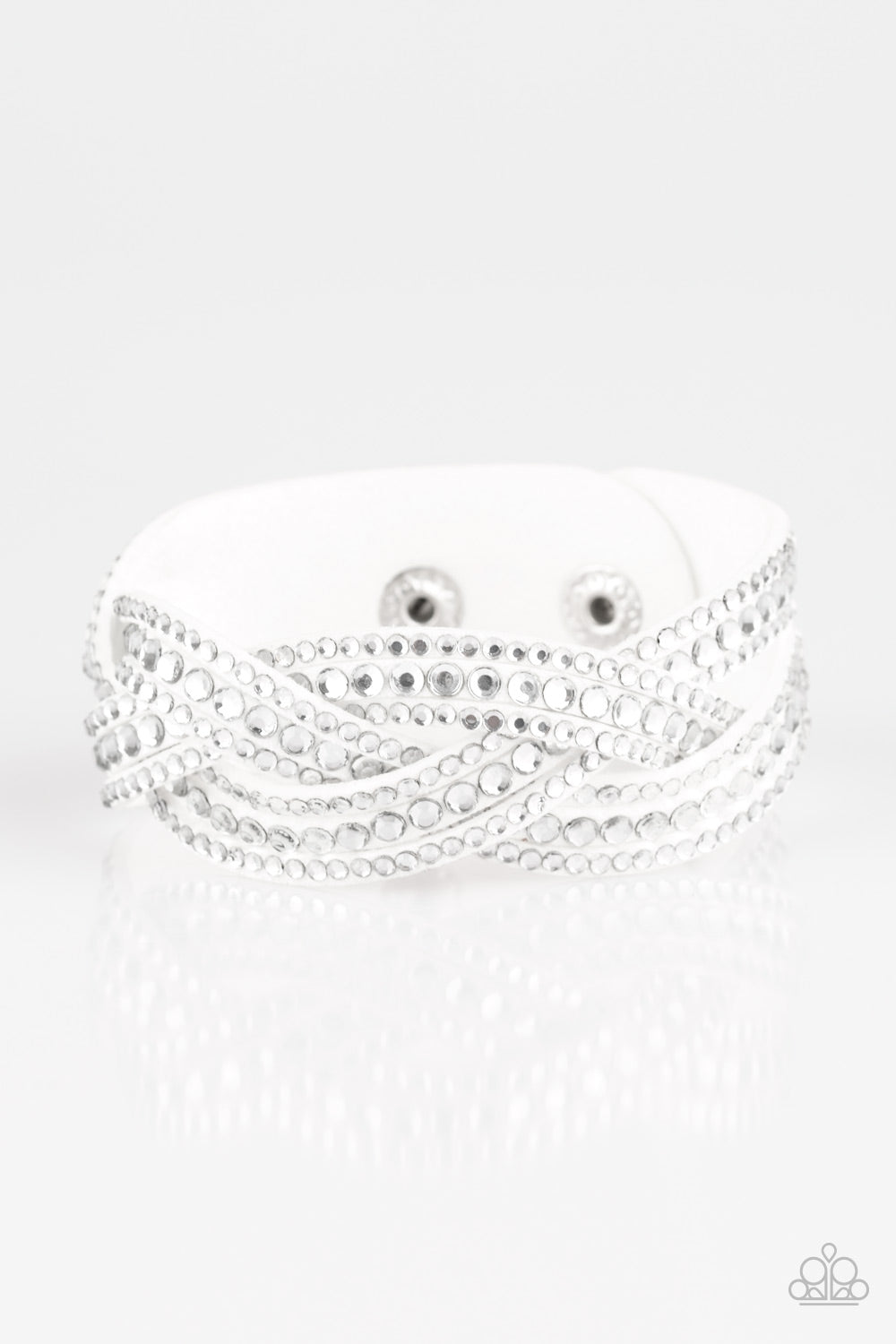 Paparazzi Bring On The Bling - White Bracelet