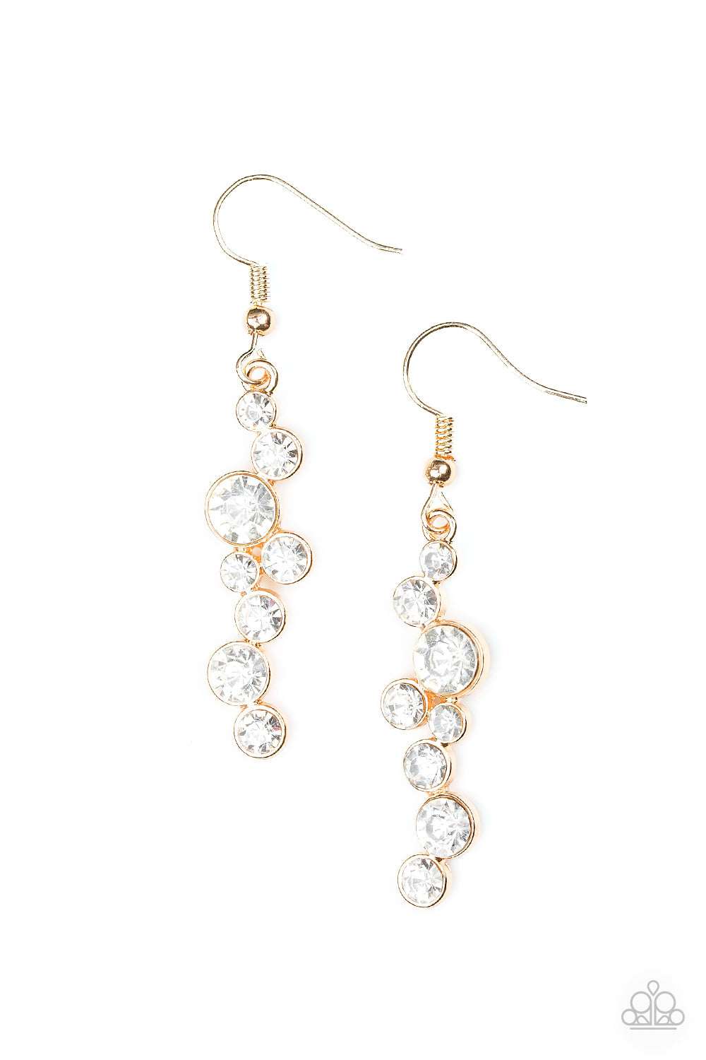 Paparazzi Milky Way Magnificence - Gold Earrings