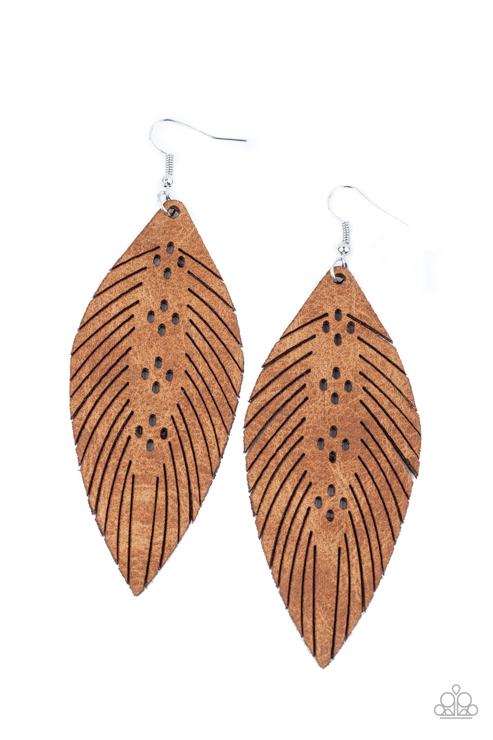 Paparazzi Wherever The Wind Takes Me - Brown Earrings