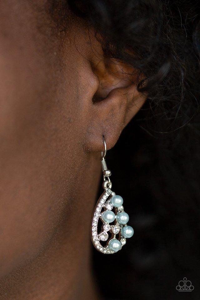 Paparazzi Fabulously Wealthy - Blue Earrings