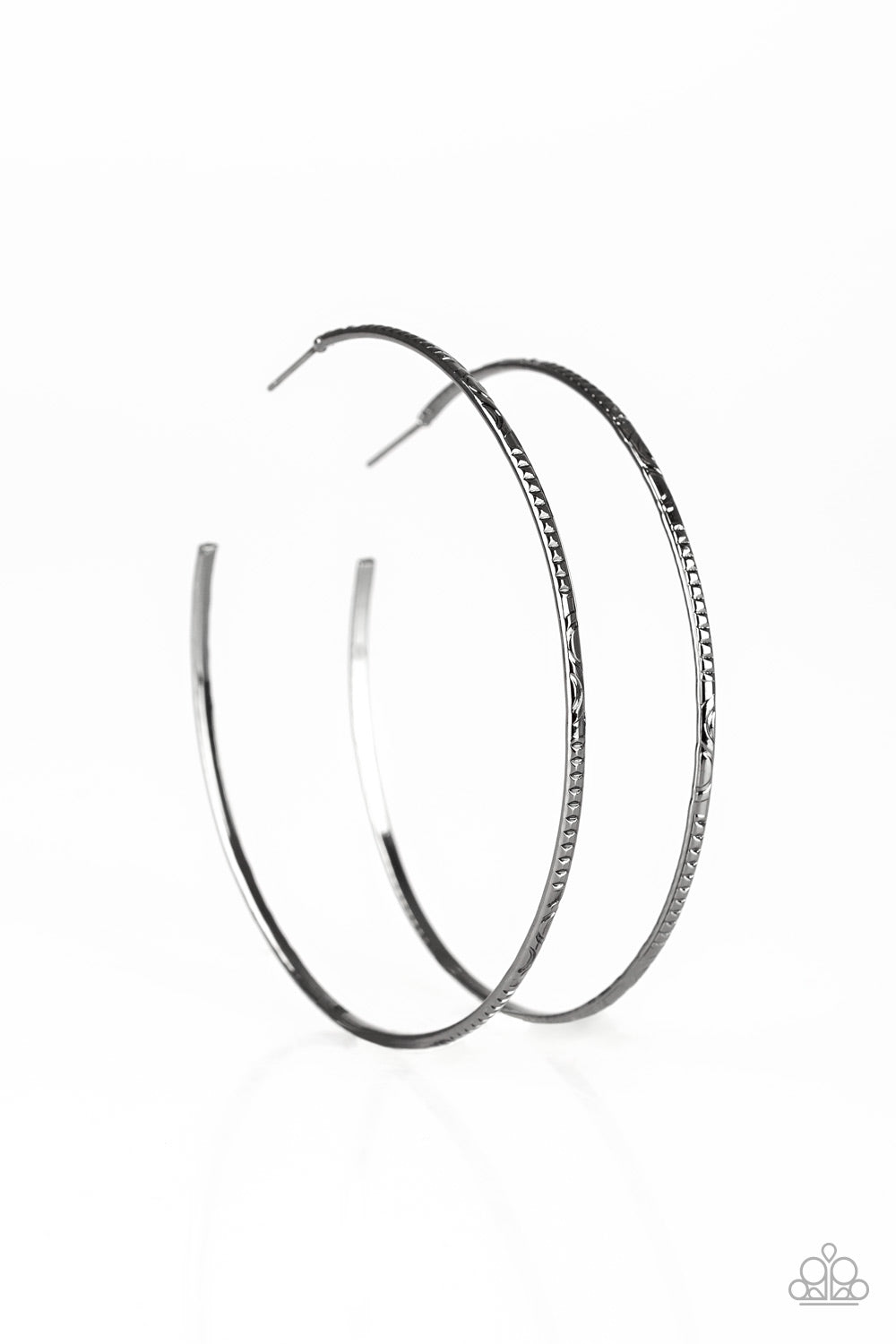 Paparazzi Sleek Fleek - Black Earrings