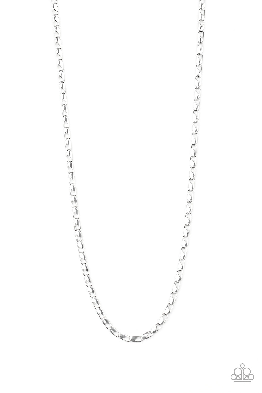 Paparazzi Free Agency - Silver Men's Necklace
