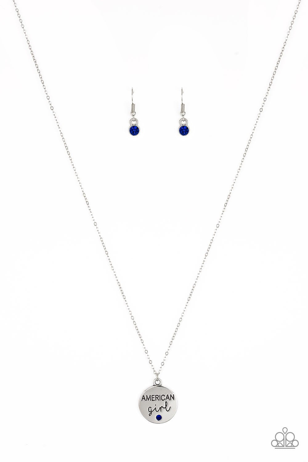 Paparazzi American Girl - Blue Necklace