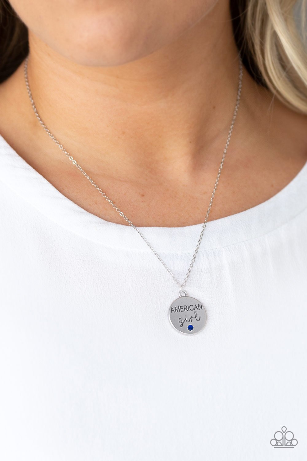 Paparazzi American Girl - Blue Necklace