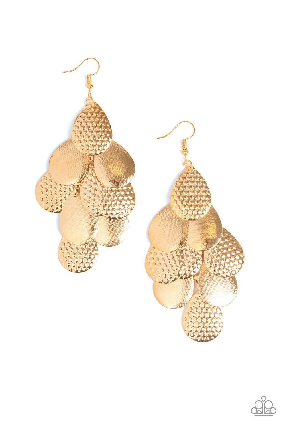 Paparazzi Chime Time - Gold Earrings
