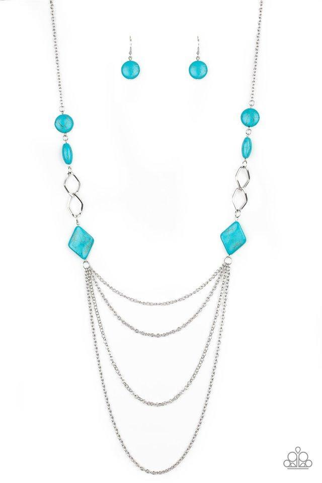 Paparazzi Desert Dawn - Blue Necklace