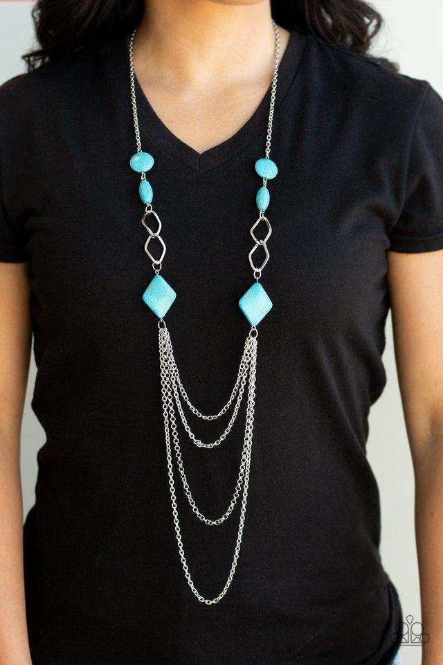 Paparazzi Desert Dawn - Blue Necklace
