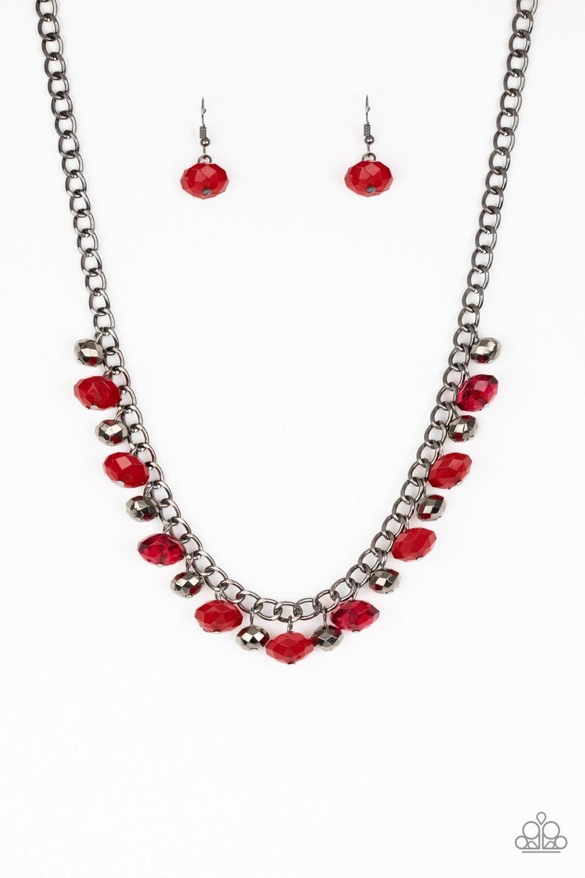 Paparazzi Runway Rebel - Red Necklace