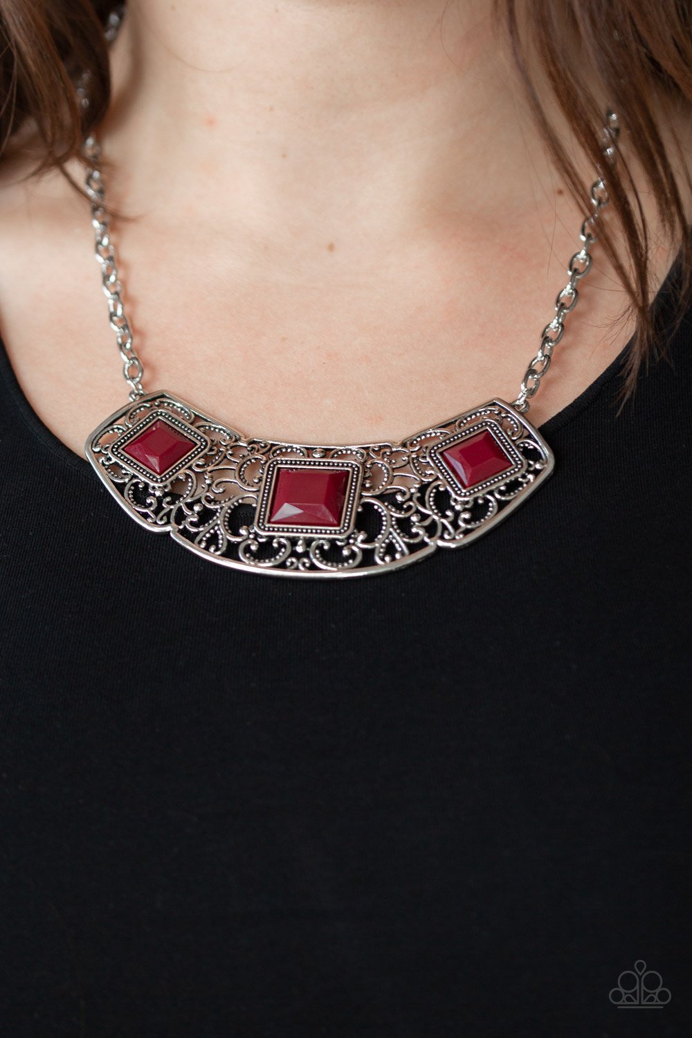 Paparazzi Feeling Inde-PENDENT - Red Necklace