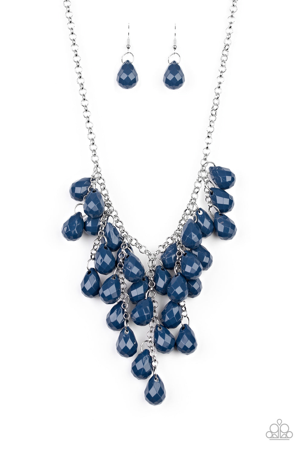 Paparazzi Serenely Scattered - Blue Necklace