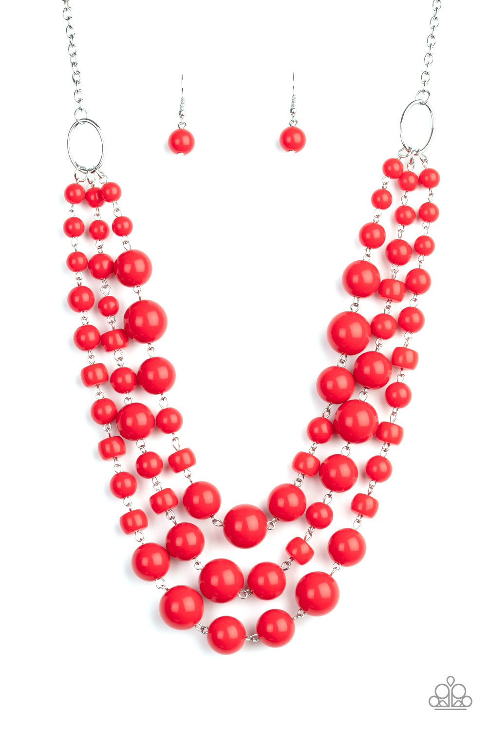 Paparazzi Everyone Scatter - Red Necklace