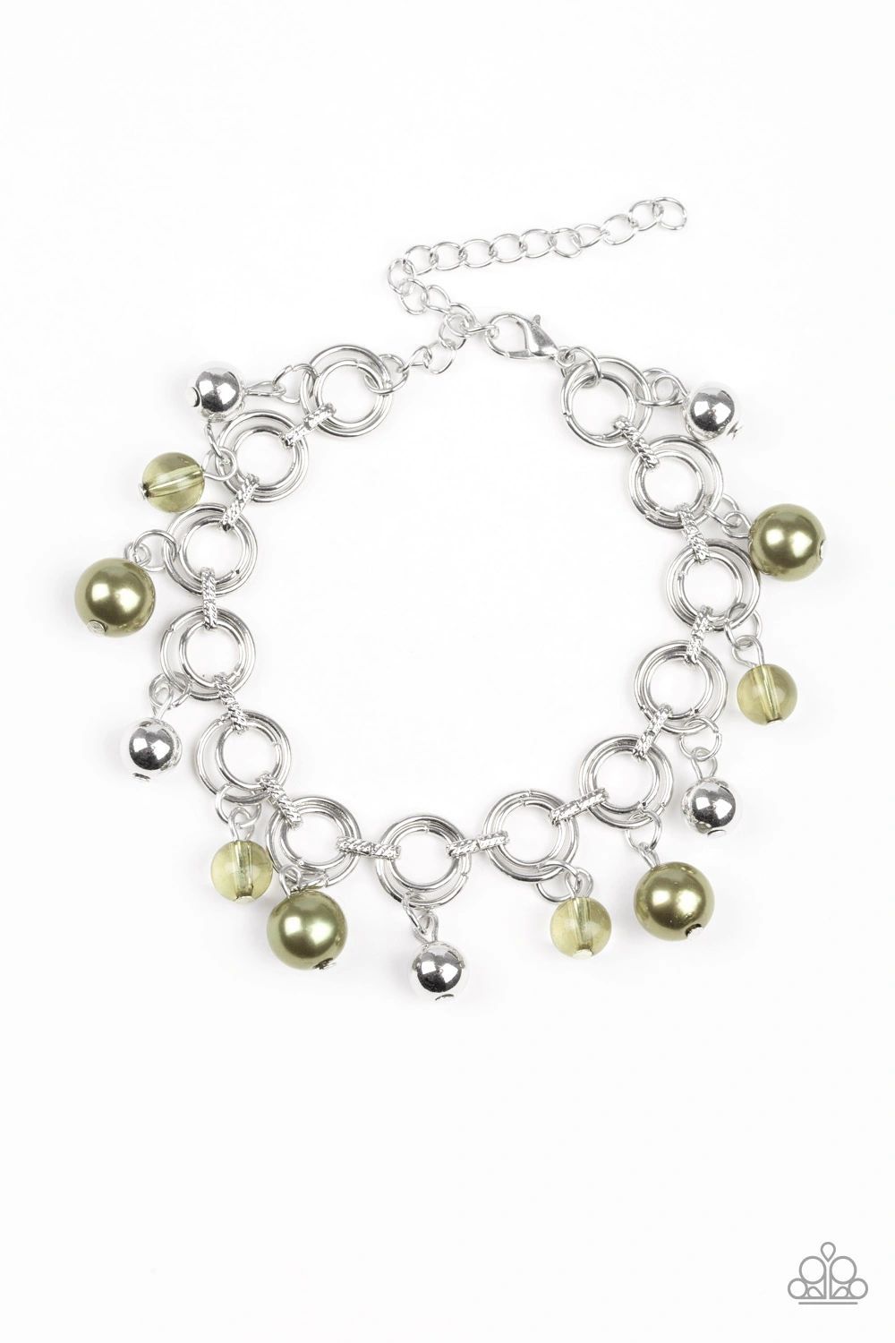 Paparazzi Fancy Fascination - Green Bracelet